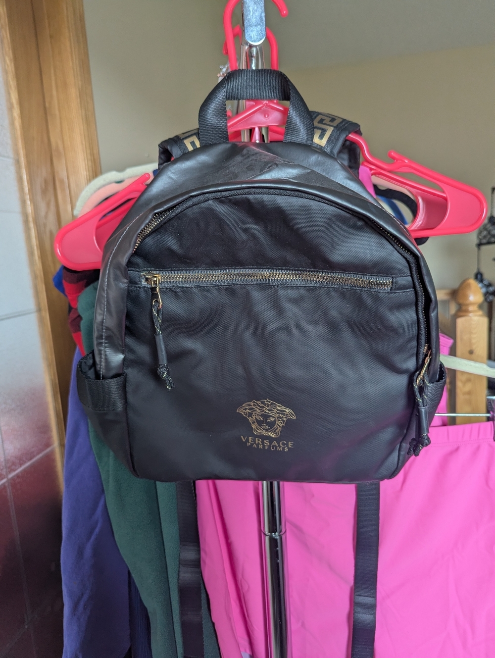 🩵Versace Perfums pleather mini backpack